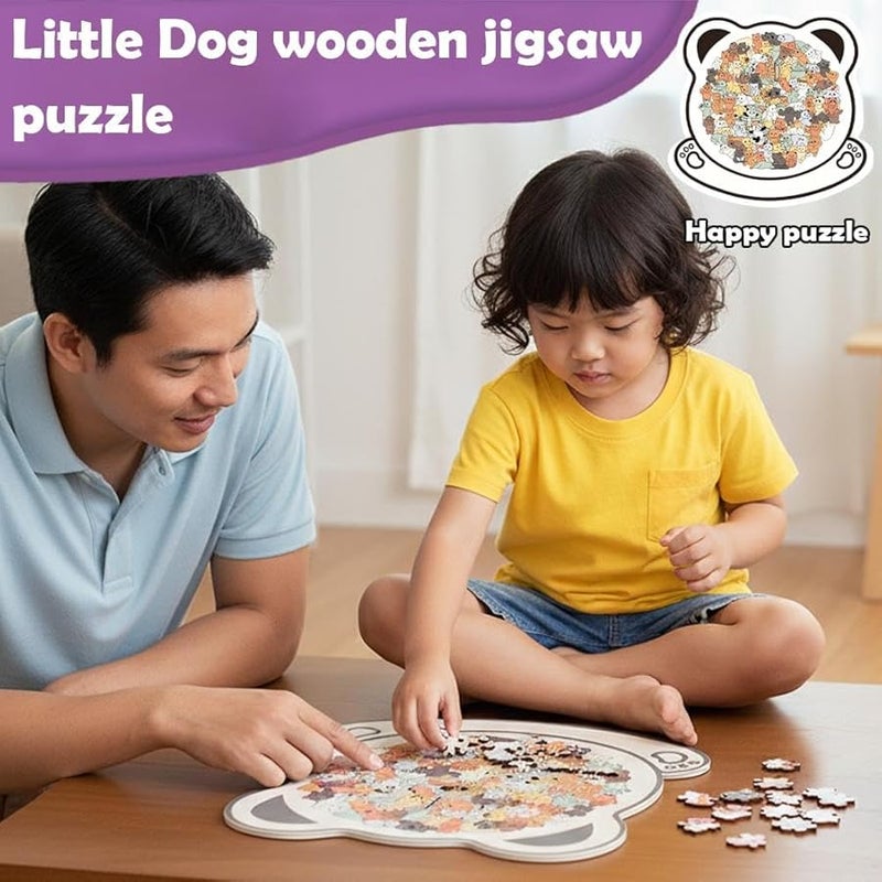 لغز خشبي على شكل دب هدية حيوانية فريدة لعشاق الكلاب ديكور للمنزل - Image 5